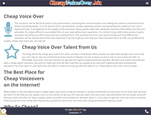 Tablet Screenshot of cheapvoiceover.biz